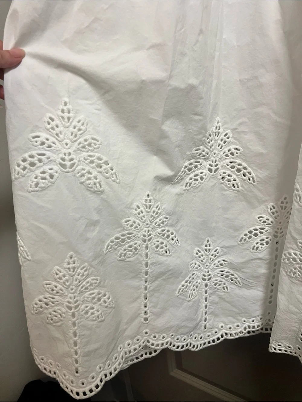 Marine Layer Selene Eyelet Maxi Dress Large white Cotton - Picture 5 of 8